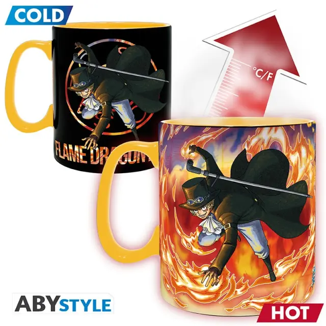 Κουπα Abysse One Piece - Luffy + Sabo Heat Change Mug (460ml) (ABYMUGA445) 2