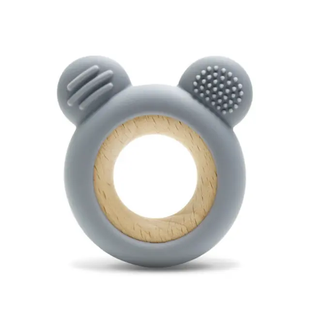 Lorelli Μασητικό Σιλικόνης Bear Grey 10210910003