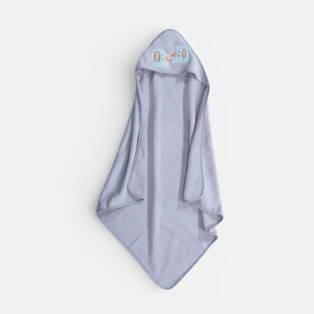 Κάπα Βρεφική Elephants 75x75 Nef Nef Homeware, 100% ΒΑΜΒΑΚΙ - GREY (041064)