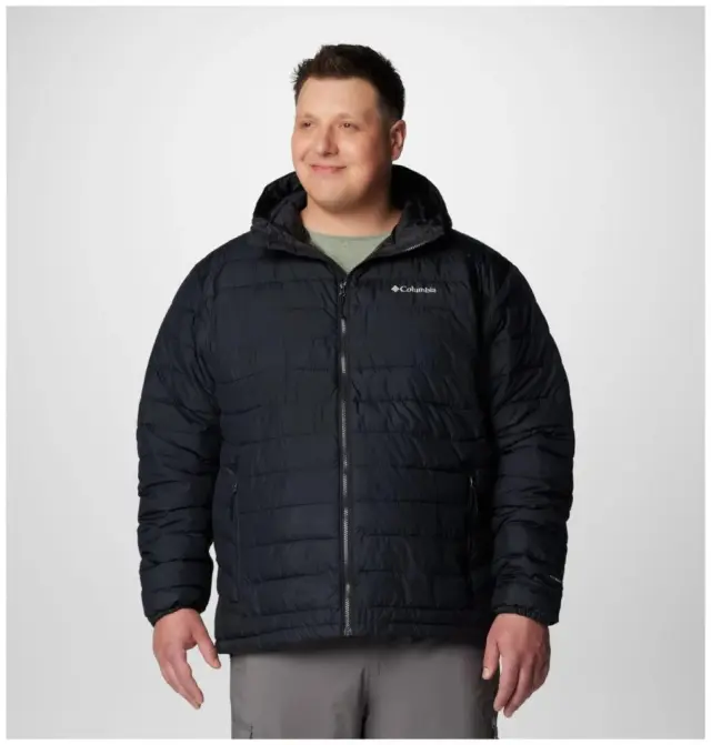 Μπουφάν Columbia Ανδρικό Υπερμεγέθη Powder Lite&trade; II Hooded Jacket Black - 2086942-010 - XL