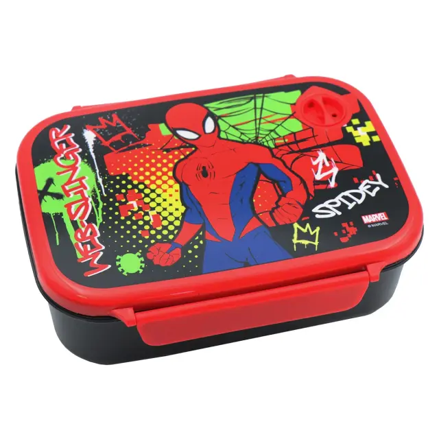 Φαγητοδοχείο 800ml + Παγούρι 500ml Must Spiderman 508397 3
