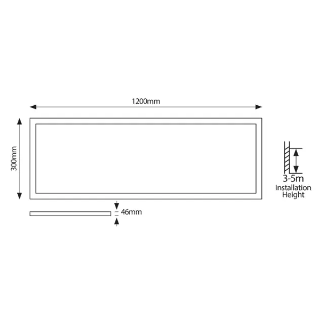 LED ΠΑΝΕΛ ΧΩΝΕΥΤΟ PRO UGR19 120X30 32W ΛΕΥΚΟ 4000k Άσπρο 2