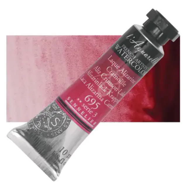 Χρώμα Ακουαρέλας Sennelier l Aquarelle Σωληνάριο 10ml - 695 Alizarin Crimson Lake