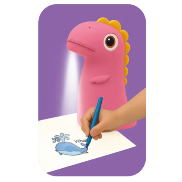 Kiddoboo DINO'S ART PINK ΠΡΟΤΖΕΚΤΟΡΑΣ ΖΩΓΡΑΦΙΚΗΣ 2