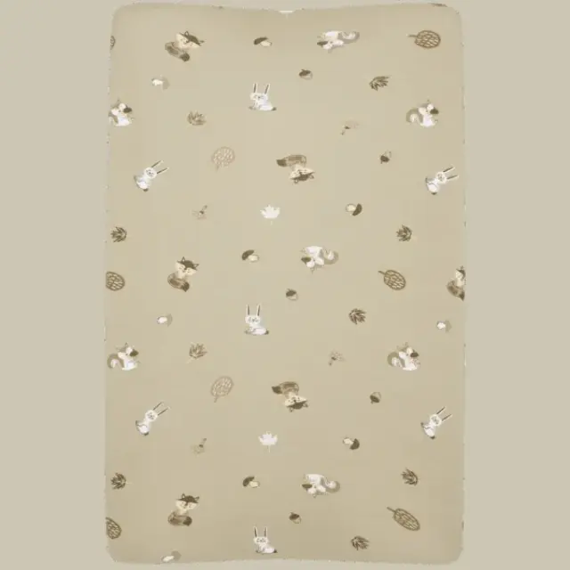 Meyco Κάλυμμα Αλλαξιέρας 100% Βαμβακερό Forest Animals Sand