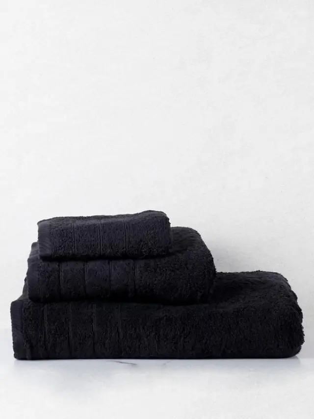 Πετσέτα πενιέ Dory 21 Black Προσώπου (50x100) Sunshine