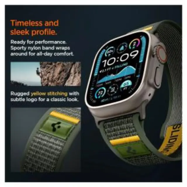 Λουράκι Spigen Athlex Air Apple Watch (44/ 45/ 46/ 49mm) Active Πράσινο N68661 3