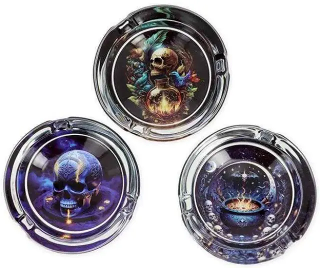 Τασάκι Γυάλινο Διαφανές Belfam - Dark Worlds 8,5cm
