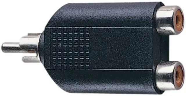 ELECTROVISION Phono Plug to 2x Phono Sockets Adaptor (F371B) 2
