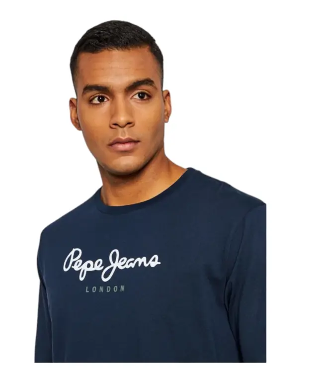 Pepe Jeans - Ανδρική Μπλούζα Μακρυμάνικη Eggo PM508209-595 Μπλε 2