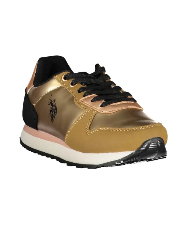 U.S. Polo Assn. - Παιδικά Sneakers Nobik NOBIK011KCNH2-BRW Χρυσό 2