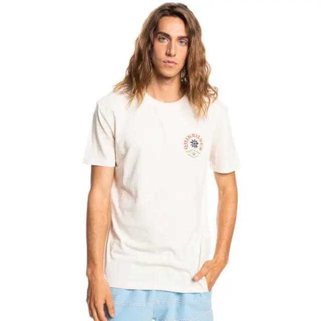 QUIKSILVER SIMPLESCRIPT M TEES ΑΝΔΡΙΚΗ ΜΠΛΟΥΖΑ - WCLH WHITE