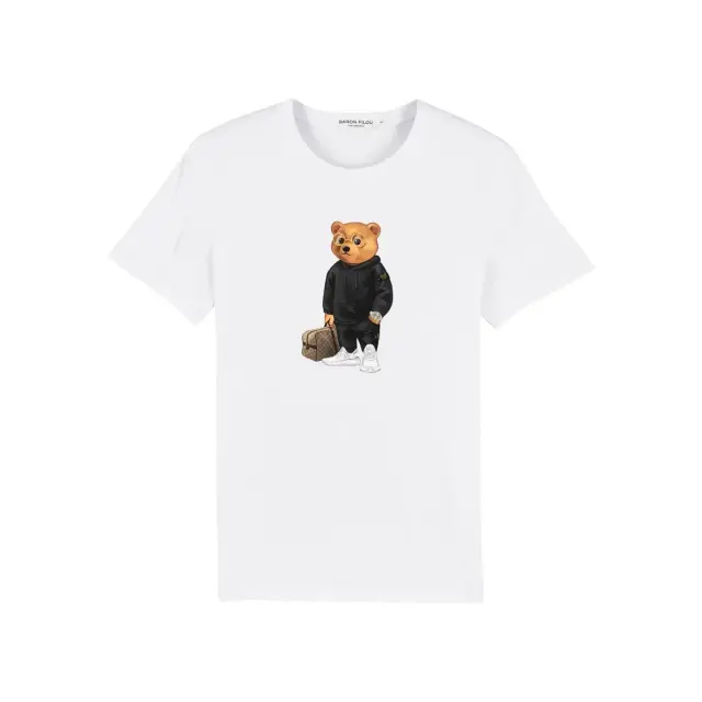 Baron Filou Ανδρικό Μπλουζάκι T-Shirt Organic Filou Lvii, Χρώμα Λευκό - M