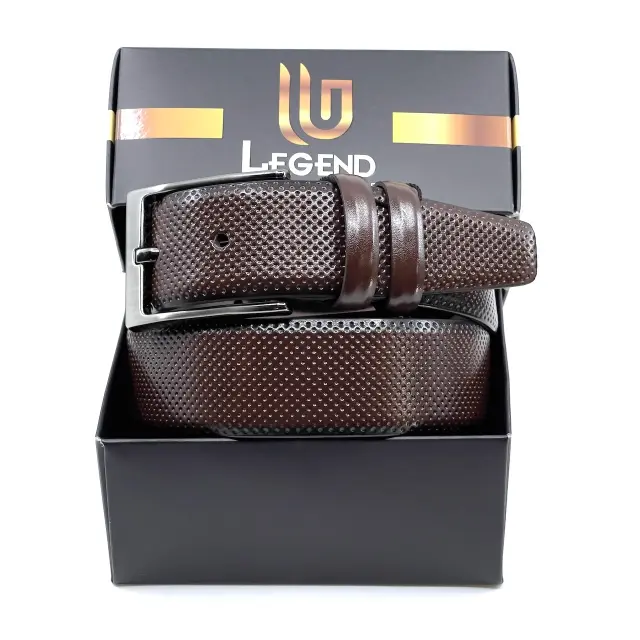 Καφέ Ζώνη P.U. Leather 3,5 cm - 155 cm 2