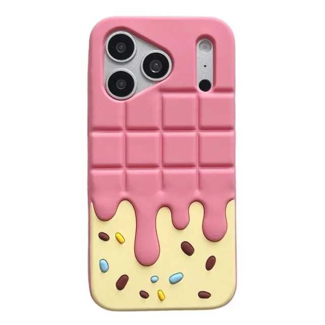Chocolate Bar Θήκη για iPhone 17 Pro Max/18 Pro Max-Yellow/Pink