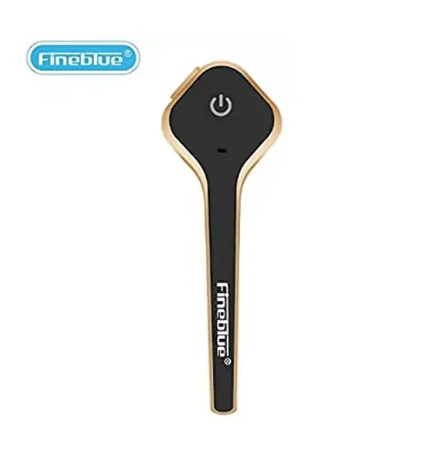 Ακουστικό bluetoοth hands free fineblue HD998 ΜΑΥΡΟ-ΧΡΥΣΟ