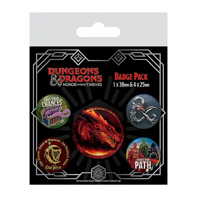 Σετ κονκάρδες 5 τμχ Dunfeons + Dungeons (Movie) Badge Pack ( 5 Pieces) BP80803