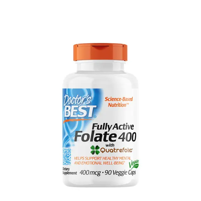 Doctor's Best Fully Active Folate 400 + Quatrefolic 400 mcg