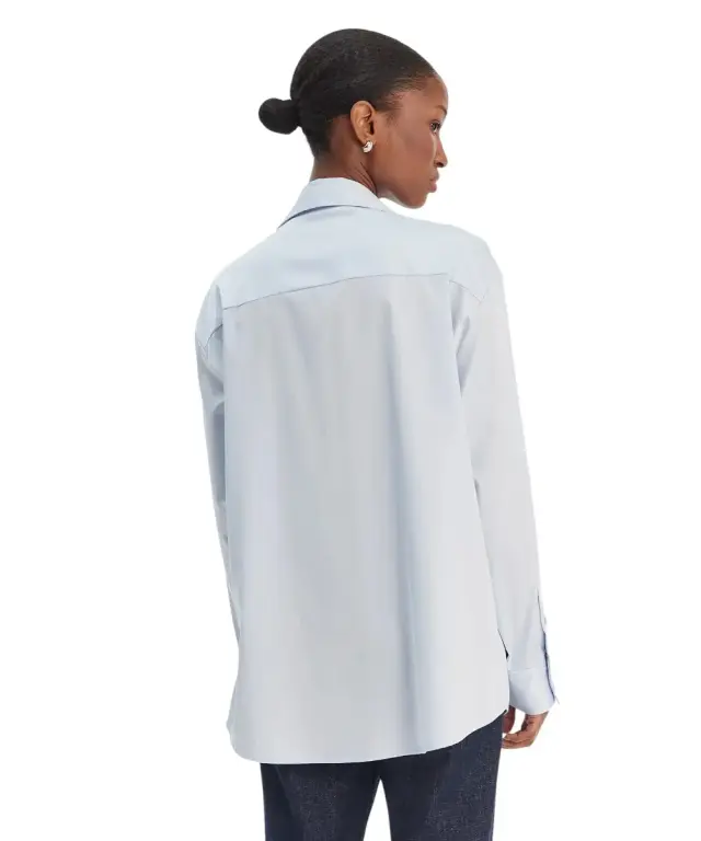 Guess - Γυναικείο Πουκάμισο Oversize W6RH57WAF10-G7S1 Γαλάζιο 2