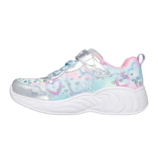 Skechers Girl's S-Lights Unicorn Dreams Heart Sparkles Ασημί 303063L-SMLT (Skechers) 2