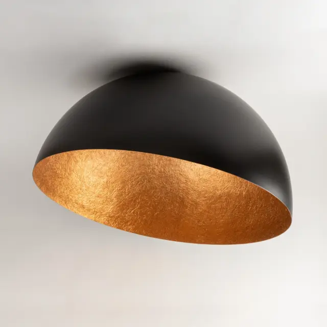SFERA καμπάνα φωτιστικό οροφής μαύρο/χάλκινο Ø 35 cm Μαύρο Χάλκινο