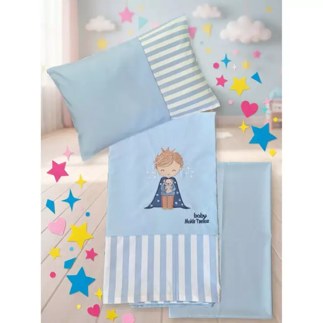 WILLIE ΣΕΤ ΣΕΝΤ. BEBE XΛ. 2*120x170cm 30x40cm 100% COTTON - -