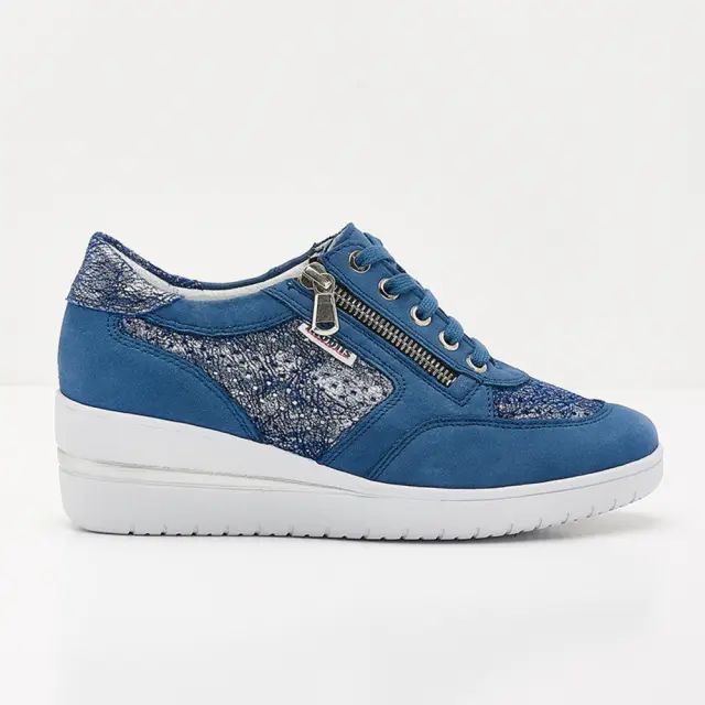 Mephisto Sneakers Γυναικείο δέρμα Nubuck Μπλέ MEP/PRECILIA DENIM - 39