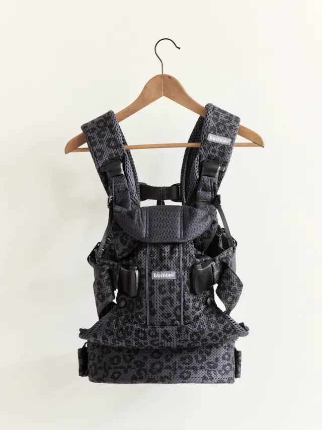 BabyBjörn Μάρσιπος One 3D Mesh, Anthracite/Leopard - 1408-098078E1 2