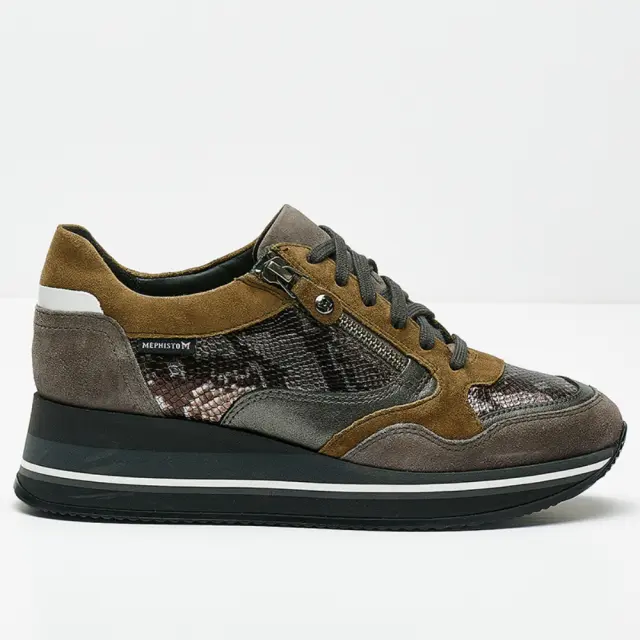 Mephisto Sneakers Γυναικείο δέρμα/δέρμα Nubuck Γκρί MEP/OLIMPIA N/GREY - 36