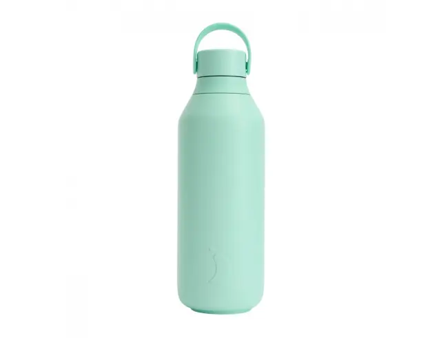 Μπουκάλι Θερμός Series 3 Chilly's με χωρητικότητα 500ml και διατήρηση θερμοκρασίας 14h ζεστό / 36h κρύο - Opal Green22877