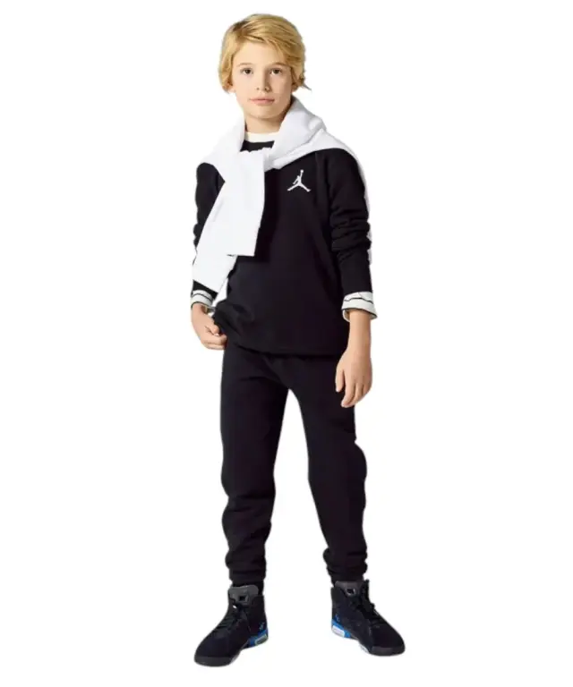 Jordan - Παιδική Μπλούζα Jdb Mj Essentials Ft Crew 95C578-023 Μαύρο - 8-10 ετών 2