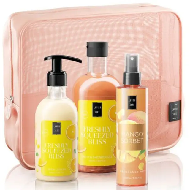 Lavish Care Freshly Squeezed Bliss Body Care Bag Gift Set