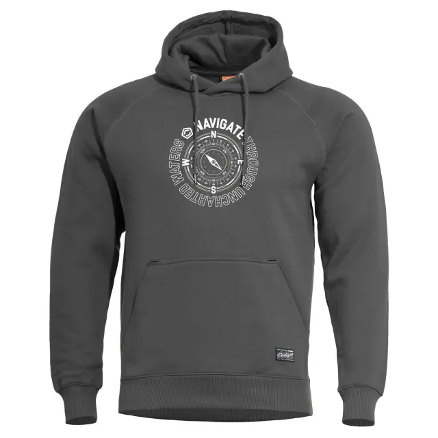 PHAETON HOOD SWEATER "NAVIGATE" | K09021-NA 17-Cinder Grey
