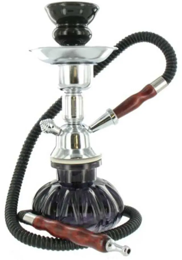 Μίνι Ναργιλές Hookah Μαύρο 1 Hose - 25cm