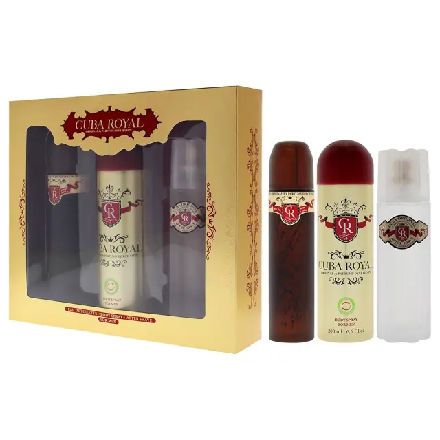 Cuba Royal Set Edt 100ml & Body Spray 200ml & After Shave 100ml