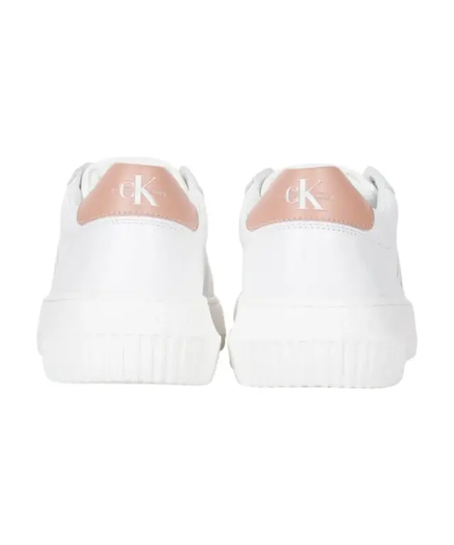 Calvin Klein - Γυναικεία Δερμάτινα Sneakers Chunky Cupsole Mono Wn YW0YW00823-0K6 Λευκό - 40 3
