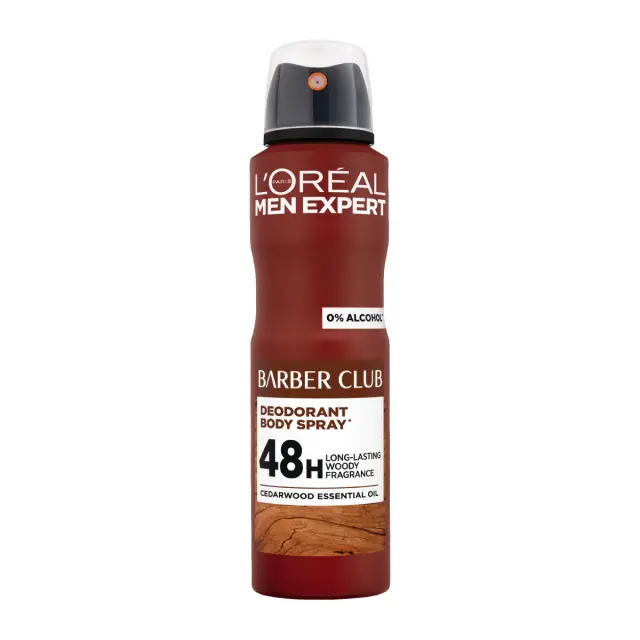 Men Expert Barber Club Αποσμητικό Spray Σώματος Με 48Ωρη Δράση 150ml