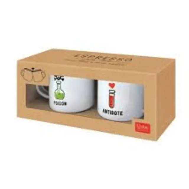 Legami® Set 2 Κούπες Espresso 50ml- Poison/Antidote 2