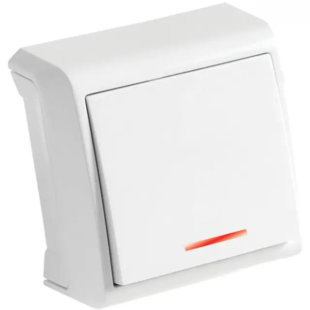 Vera White Illuminated Switch