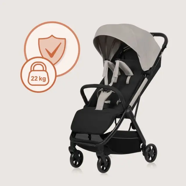 Lionelo Julie Air Καρότσι Ταξιδίου έως 22kg Beige Sand 3