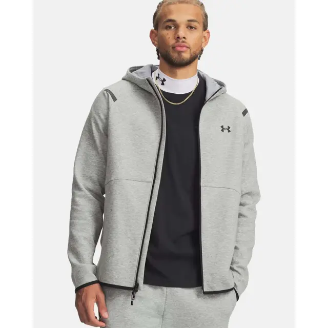 Under Armour Men's Unstoppable Fleece Full-Zip Hoodie Γκρι 1389352-011 (Under Armour)