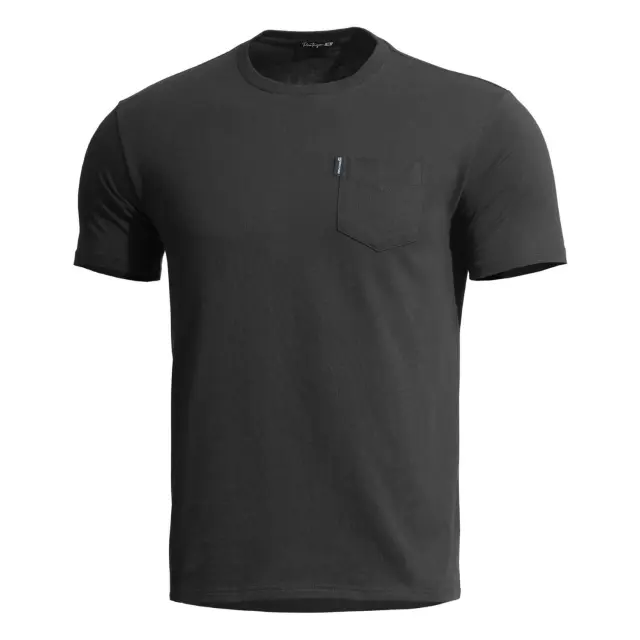 Pentagon Ageron T-Shirt with Pocket -Μπλουζάκι με Τσέπη για Τακτική-Καθημερινή Χρήση - 01-Black-Μαύρο