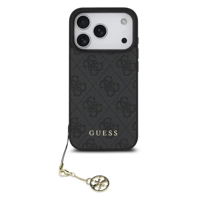 Guess 4G Charm MagSafe Case for iPhone 17 Pro Tone on Tone Grey 2