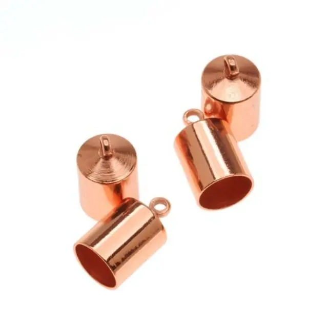 Ακροδέκτης - 12x7mm - Εσωτ.Διαμ. 6mm - Copper Plated - 4τεμ