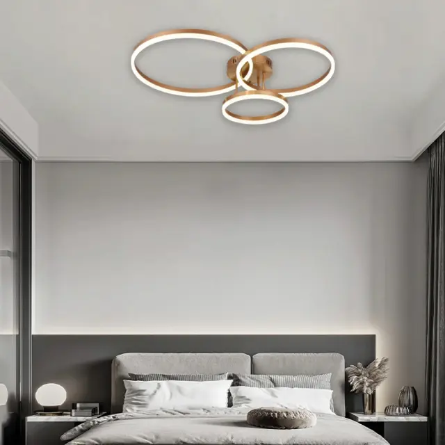Inlight Φωτιστικό οροφής LED 75W 3CCT (by switch on base) D:80cm (6094-A-Golden) 2