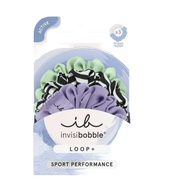 Invisibobble Loop+ Sport Performance Λαστιχάκια Μαλλιών 3τμχ