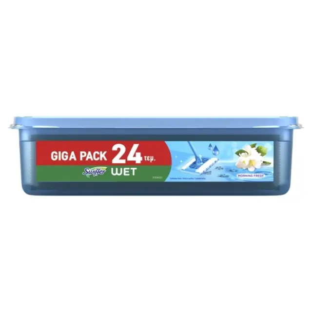 Swiffer υγρά πανάκια Πρωινή Δροσιά 24 τεμαχίων 2