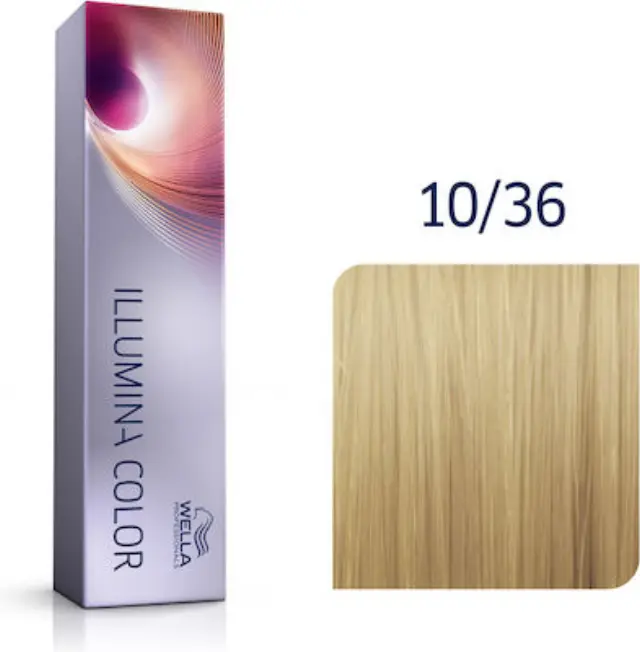 Wella Professionals Illumina Color 10/36 Κατάξανθο Χρυσό Βιολέ 60ml 2