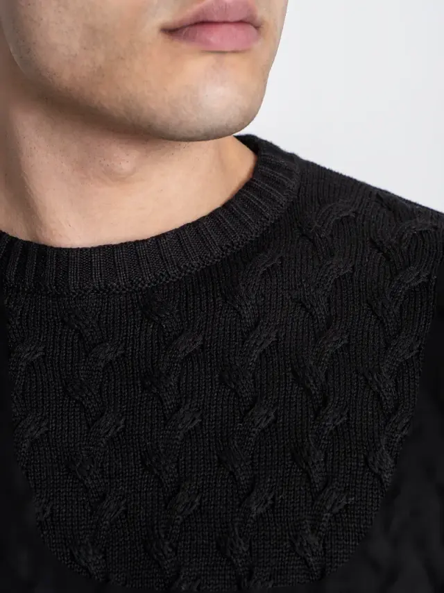 Gianni Kavanagh Ανδρικό SNUG Πλεκτό – Black - XL 3