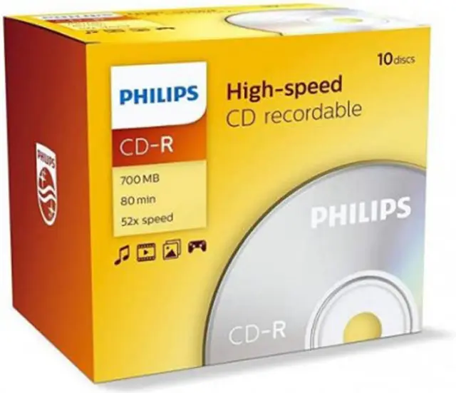 Philips CD-R 700MB 1τμχ (σε ατομική θήκη)